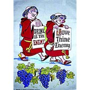 Drink is the Enemy Tea Towel